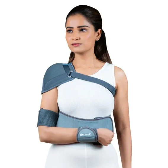 Shoulder immobilizer with cap