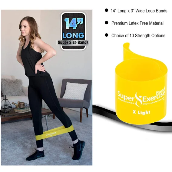 Latex Exercise Bands -Yellow